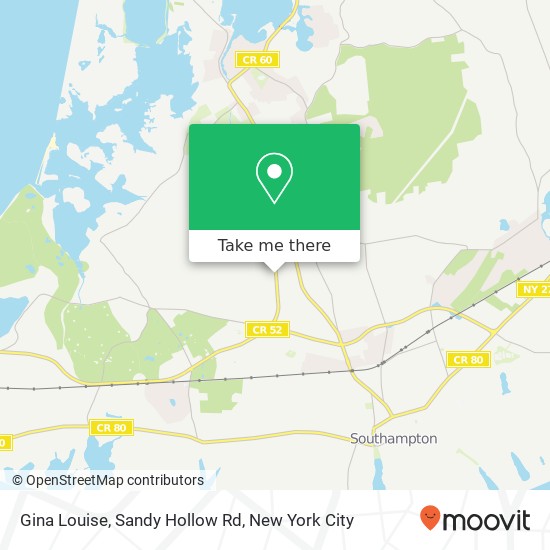 Mapa de Gina Louise, Sandy Hollow Rd