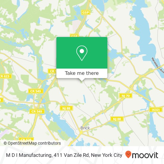 M D I Manufacturing, 411 Van Zile Rd map