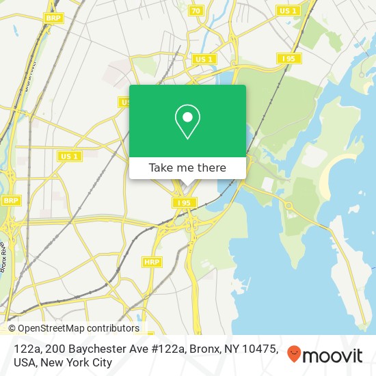 Mapa de 122a, 200 Baychester Ave #122a, Bronx, NY 10475, USA