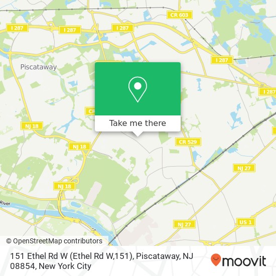 151 Ethel Rd W (Ethel Rd W,151), Piscataway, NJ 08854 map