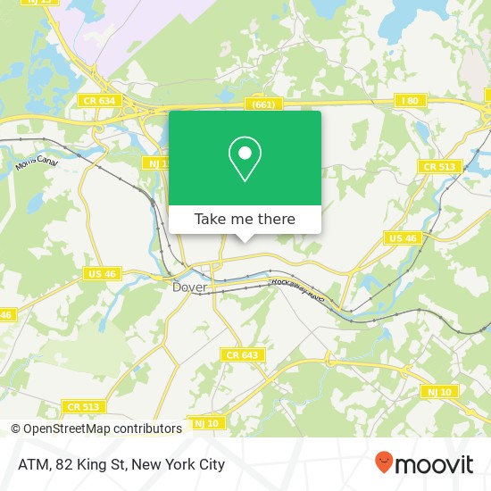 ATM, 82 King St map