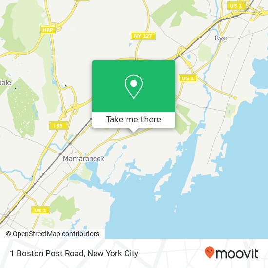 Mapa de 1 Boston Post Road