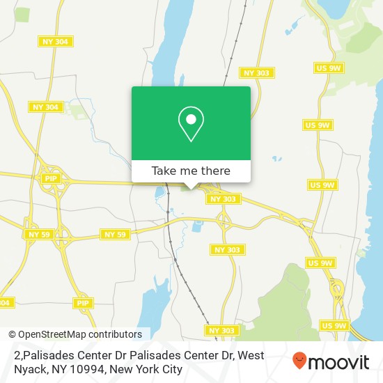 Mapa de 2,Palisades Center Dr Palisades Center Dr, West Nyack, NY 10994
