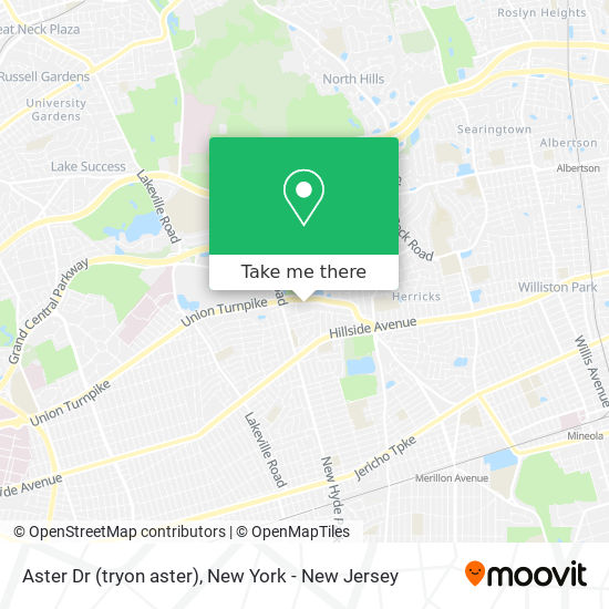 Aster Dr (tryon aster) map