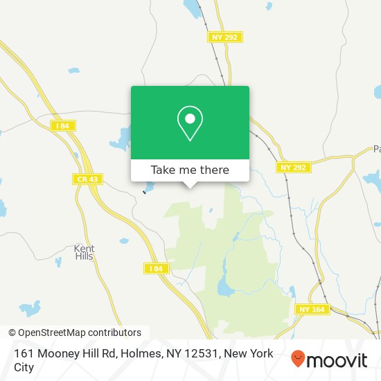 Mapa de 161 Mooney Hill Rd, Holmes, NY 12531