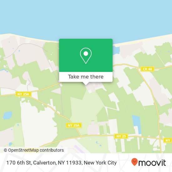 Mapa de 170 6th St, Calverton, NY 11933