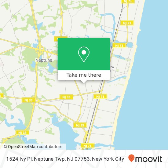 1524 Ivy Pl, Neptune Twp, NJ 07753 map
