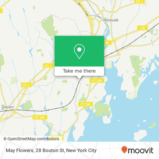 Mapa de May Flowers, 28 Bouton St