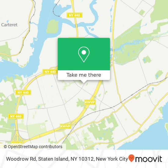 Mapa de Woodrow Rd, Staten Island, NY 10312