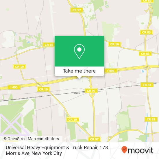Mapa de Universal Heavy Equipment & Truck Repair, 178 Morris Ave