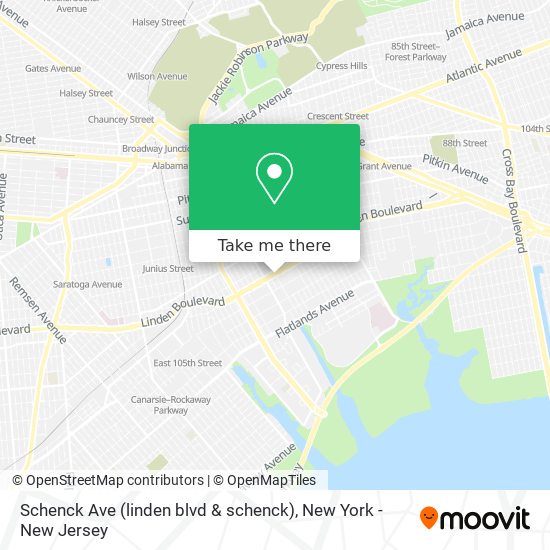 Schenck Ave (linden blvd & schenck) map