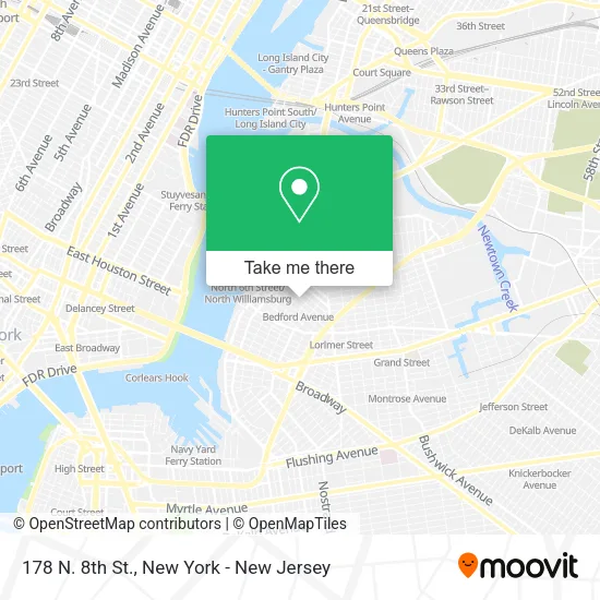 178 N. 8th St. map