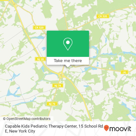 Mapa de Capable Kids Pediatric Therapy Center, 15 School Rd E
