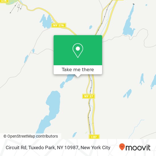 Circuit Rd, Tuxedo Park, NY 10987 map