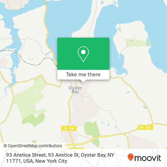 93 Anstice Street, 93 Anstice St, Oyster Bay, NY 11771, USA map