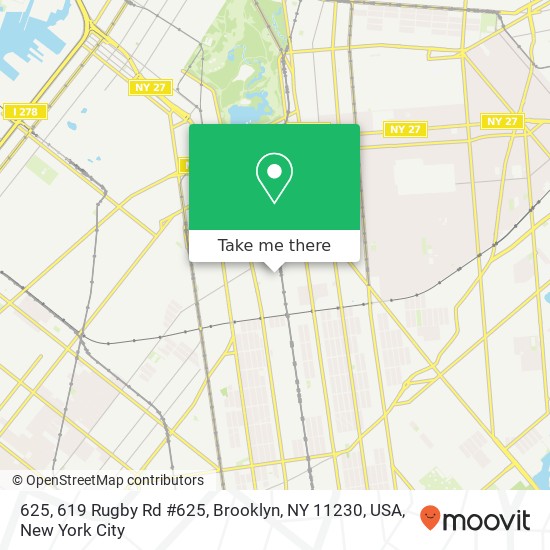 625, 619 Rugby Rd #625, Brooklyn, NY 11230, USA map