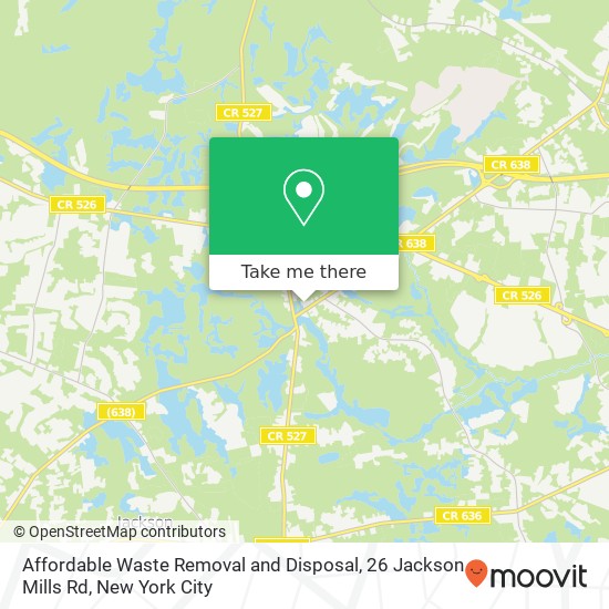 Affordable Waste Removal and Disposal, 26 Jackson Mills Rd map