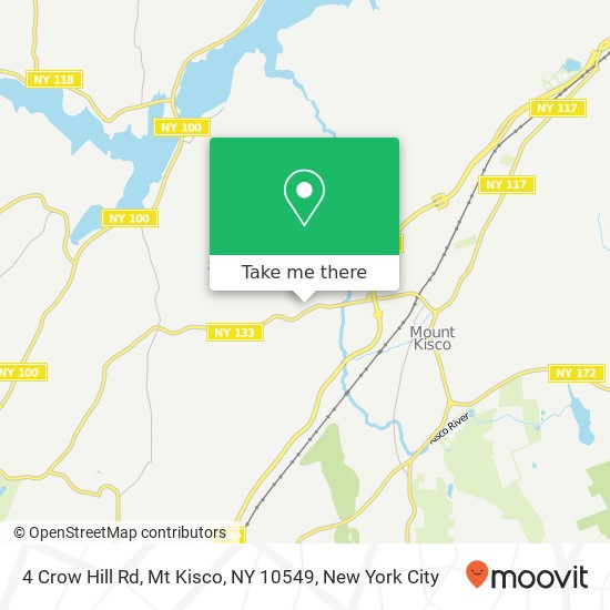 Mapa de 4 Crow Hill Rd, Mt Kisco, NY 10549