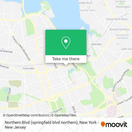 Mapa de Northern Blvd (springfield blvd northern)