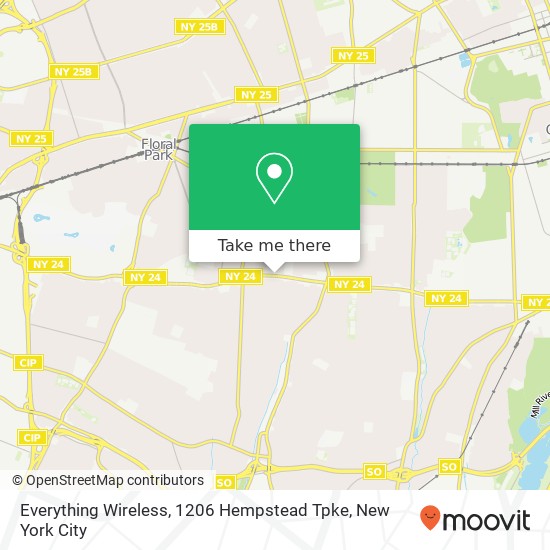 Everything Wireless, 1206 Hempstead Tpke map