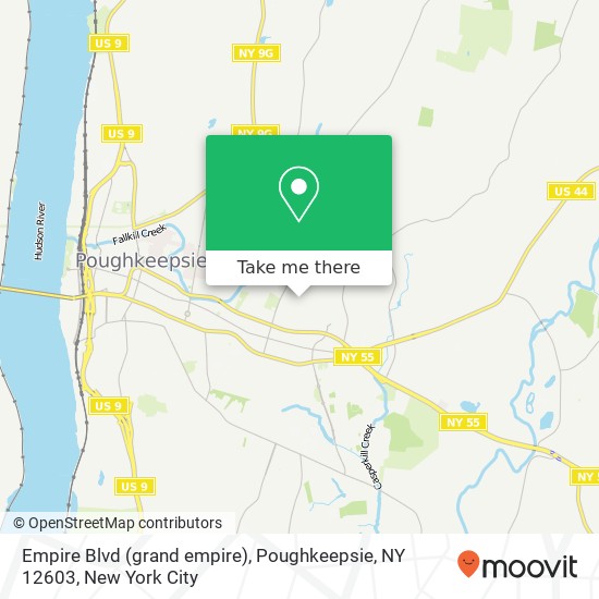 Mapa de Empire Blvd (grand empire), Poughkeepsie, NY 12603