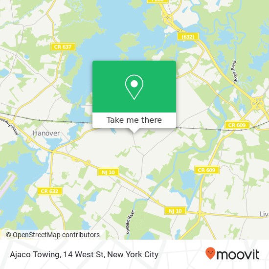 Ajaco Towing, 14 West St map