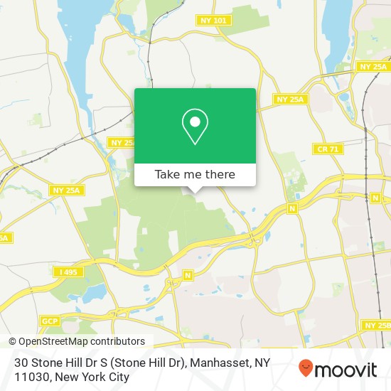 30 Stone Hill Dr S (Stone Hill Dr), Manhasset, NY 11030 map