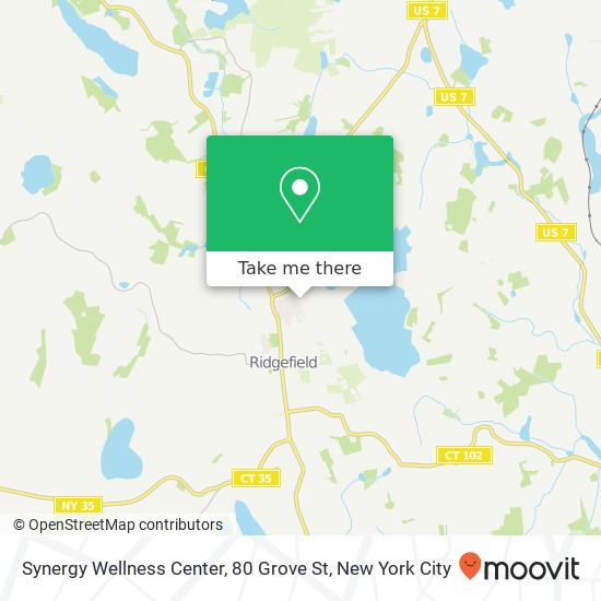 Mapa de Synergy Wellness Center, 80 Grove St