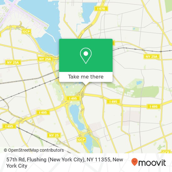 57th Rd, Flushing (New York City), NY 11355 map