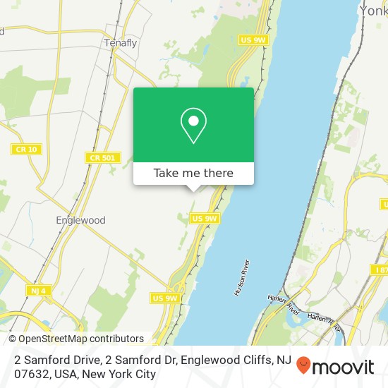 Mapa de 2 Samford Drive, 2 Samford Dr, Englewood Cliffs, NJ 07632, USA
