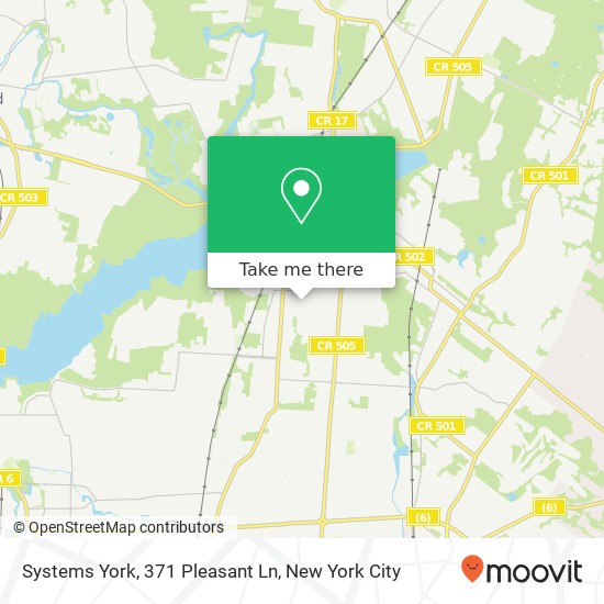 Mapa de Systems York, 371 Pleasant Ln