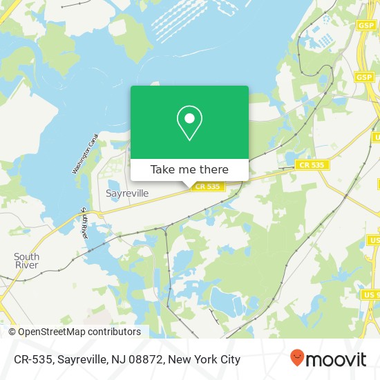 CR-535, Sayreville, NJ 08872 map