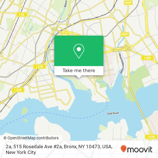 Mapa de 2a, 515 Rosedale Ave #2a, Bronx, NY 10473, USA