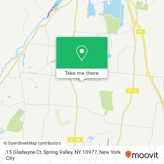 Mapa de 15 Gladwyne Ct, Spring Valley, NY 10977