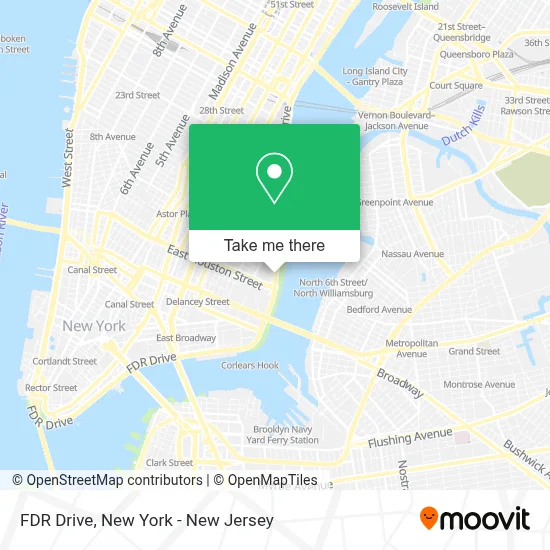 FDR Drive map
