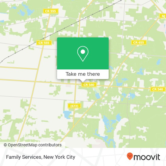 Mapa de Family Services, 2880 E Landis Ave