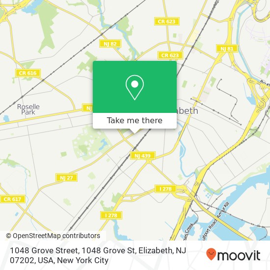 1048 Grove Street, 1048 Grove St, Elizabeth, NJ 07202, USA map