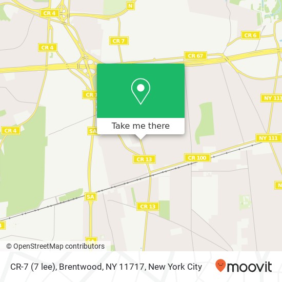 Mapa de CR-7 (7 lee), Brentwood, NY 11717