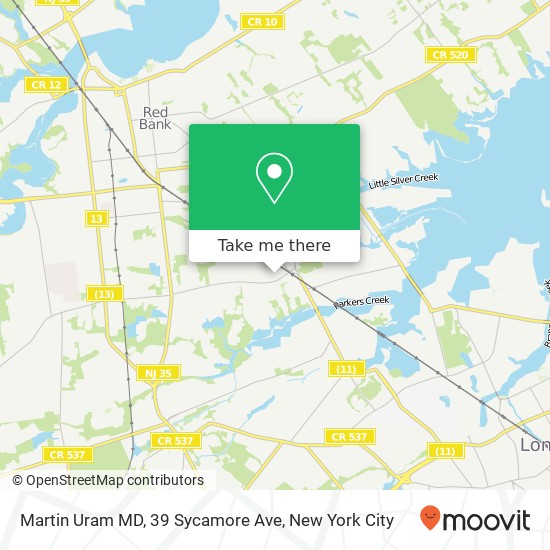 Mapa de Martin Uram MD, 39 Sycamore Ave