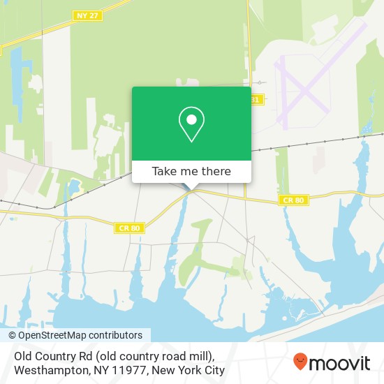 Mapa de Old Country Rd (old country road mill), Westhampton, NY 11977