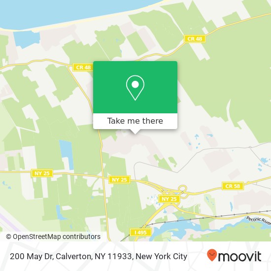 200 May Dr, Calverton, NY 11933 map