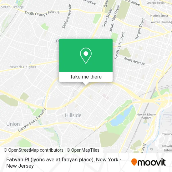 Mapa de Fabyan Pl (lyons ave at fabyan place)