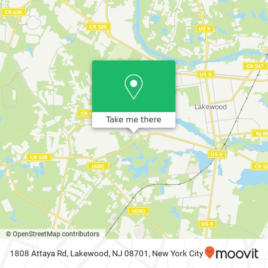 1808 Attaya Rd, Lakewood, NJ 08701 map