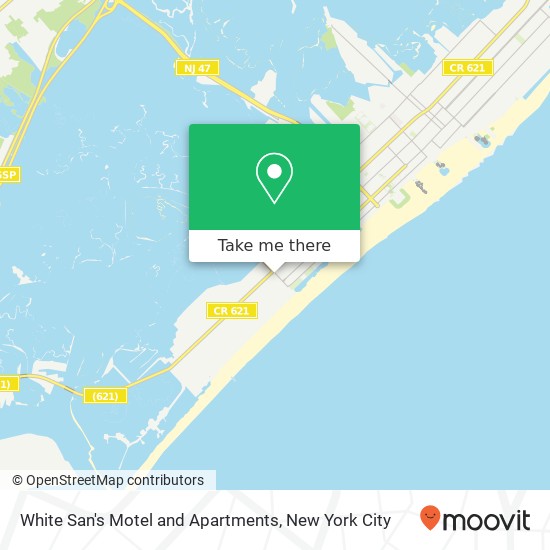 Mapa de White San's Motel and Apartments