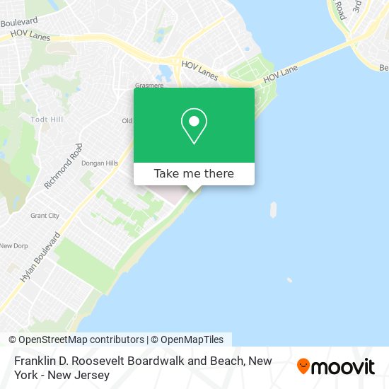 Mapa de Franklin D. Roosevelt Boardwalk and Beach