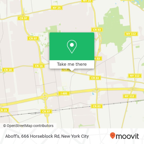 Mapa de Aboff's, 666 Horseblock Rd