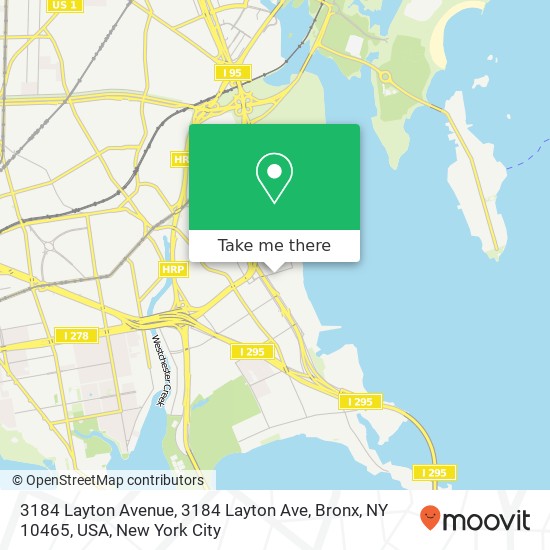 Mapa de 3184 Layton Avenue, 3184 Layton Ave, Bronx, NY 10465, USA