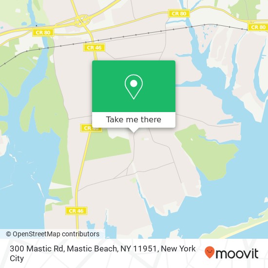 300 Mastic Rd, Mastic Beach, NY 11951 map