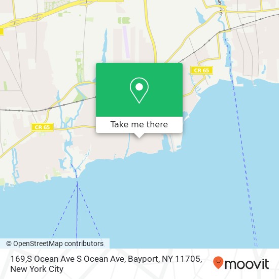 Mapa de 169,S Ocean Ave S Ocean Ave, Bayport, NY 11705