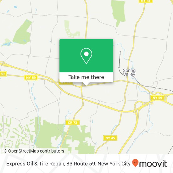 Express Oil & Tire Repair, 83 Route 59 map